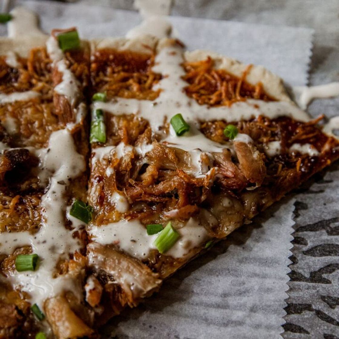 Smoked Pulled Pork Pizza