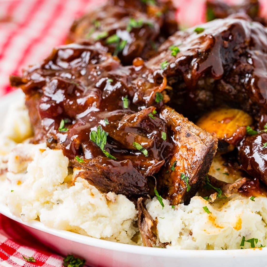 Sticky BBQ Instant Pot Bone-In Beef Short Ribs
