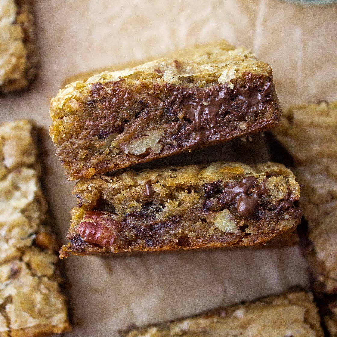 Coffee Chocolate Chip Blondies