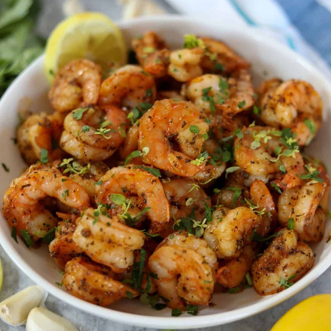 Blackened Shrimp with Garlic