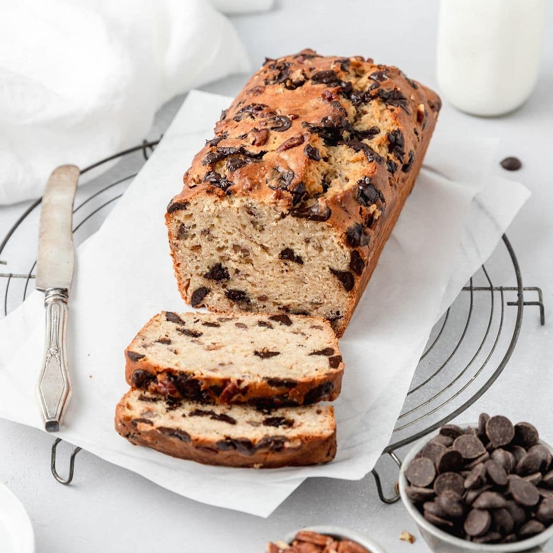 Sourdough Discard Banana Bread with Chocolate Chips