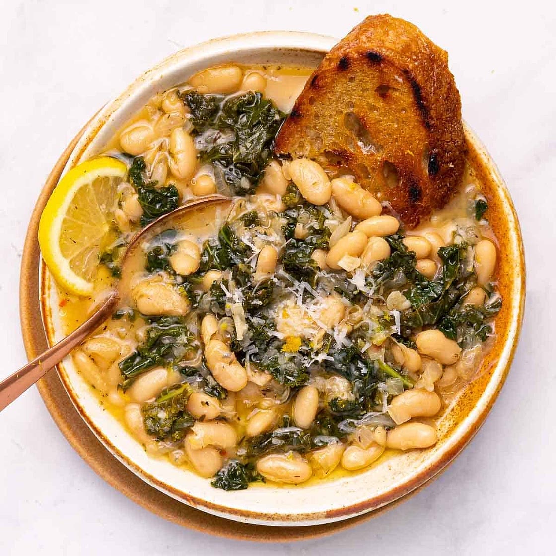 Braised White Beans & Greens