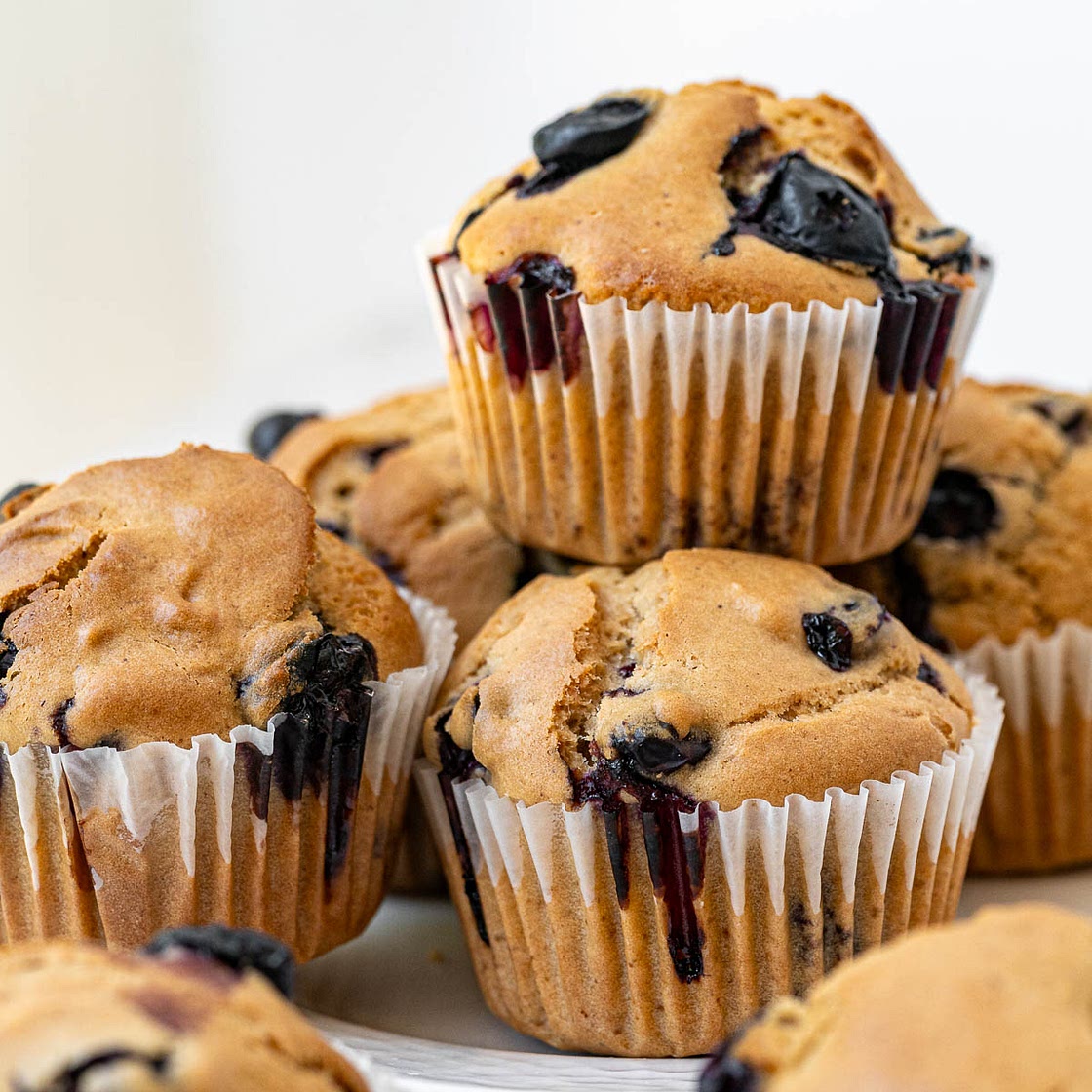 Vegan Blueberry Protein Muffins