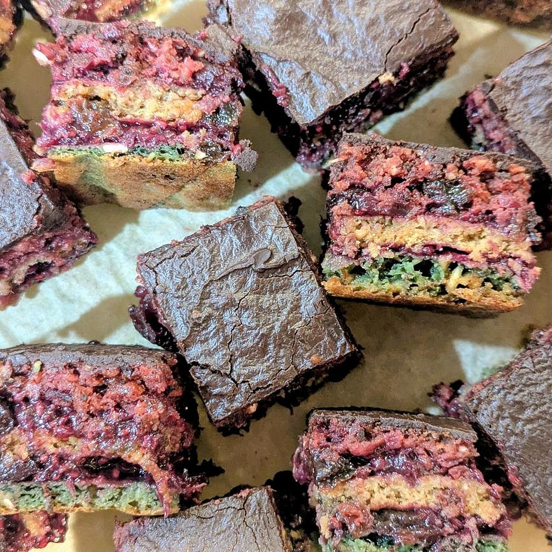 Dye Free Rainbow Cookies