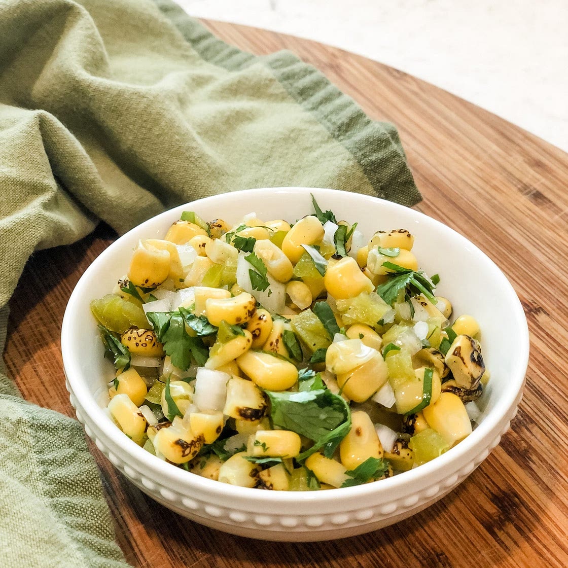 Fire-Roasted Corn Salsa Recipe (gluten-free | vegan)