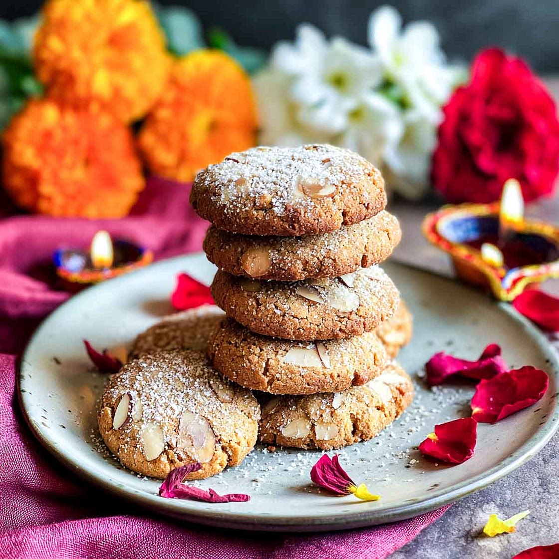 Chai-Spiced Almond Cookies