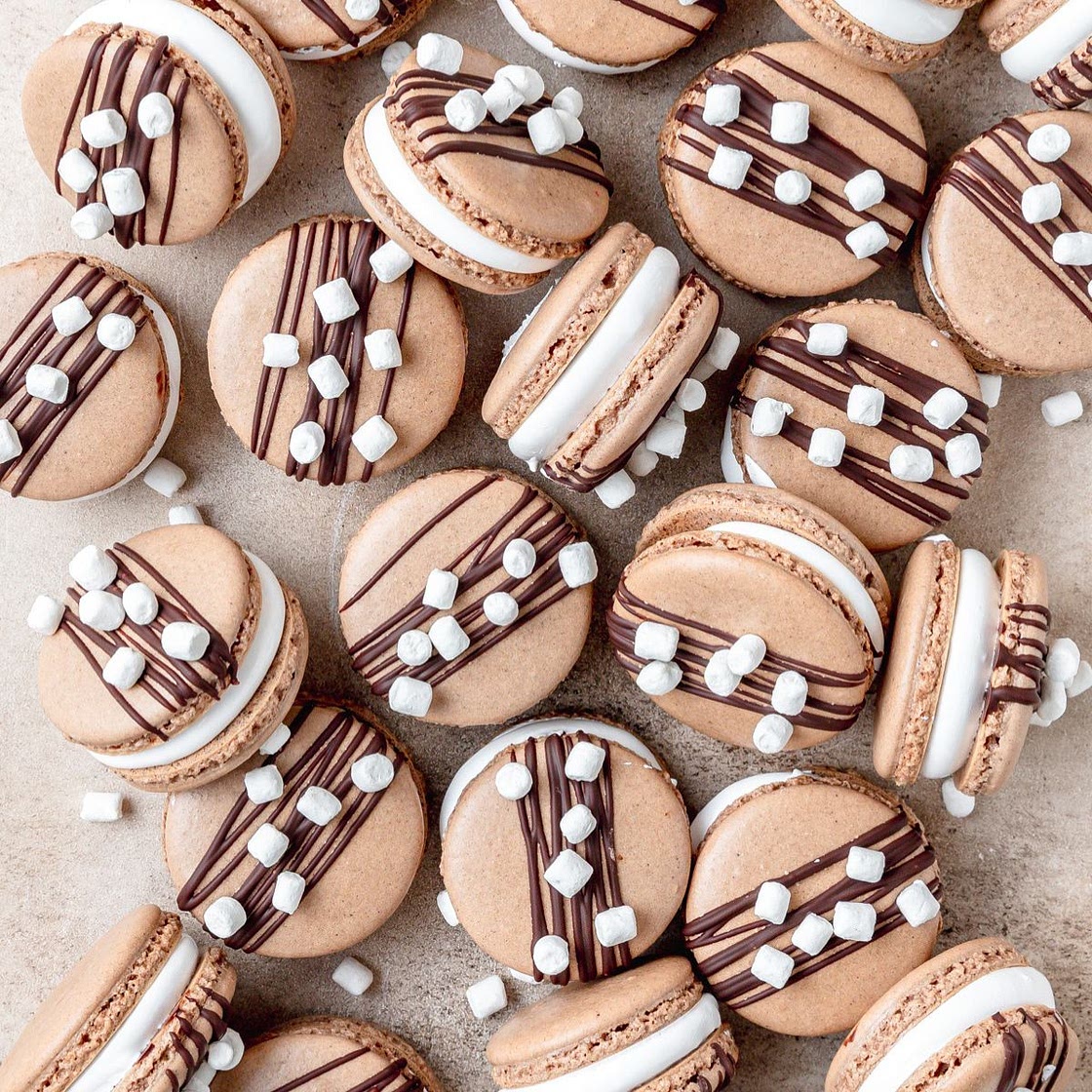 Hot Chocolate Macarons