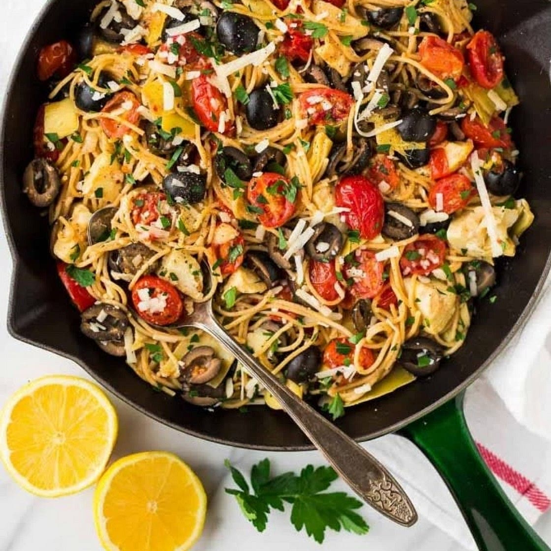 Mediterranean-style pasta