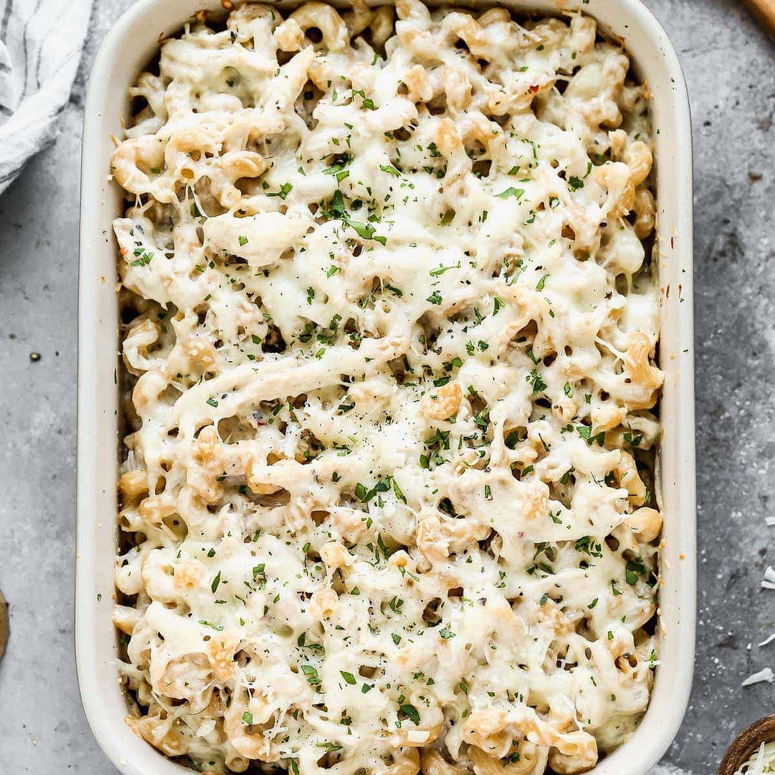 Chicken Alfredo Bake