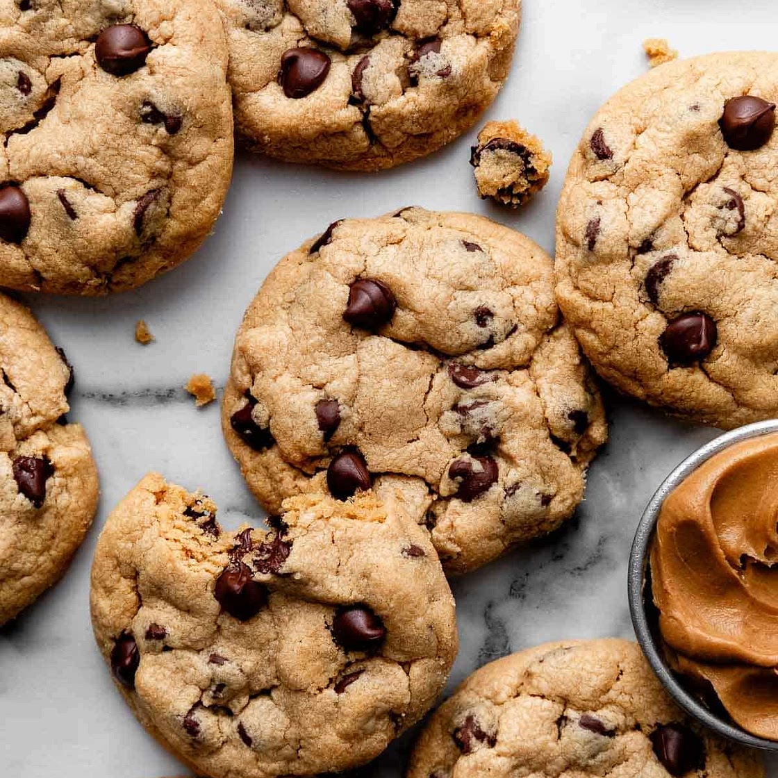 Bakery-Style Peanut Butter Chocolate Chip Cookies