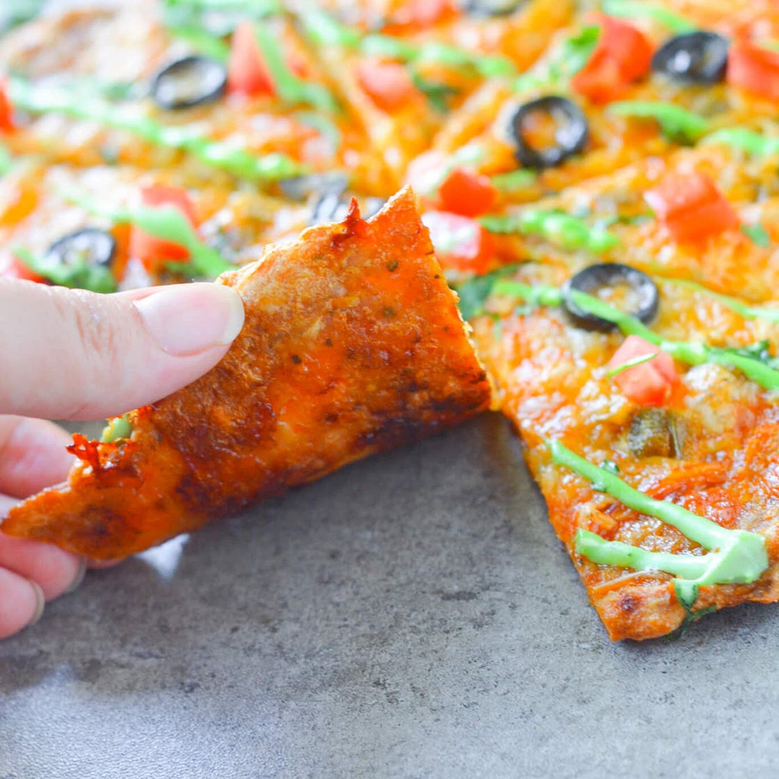 Keto Chicken Crust Pizza - Low Carb Taco Pizza