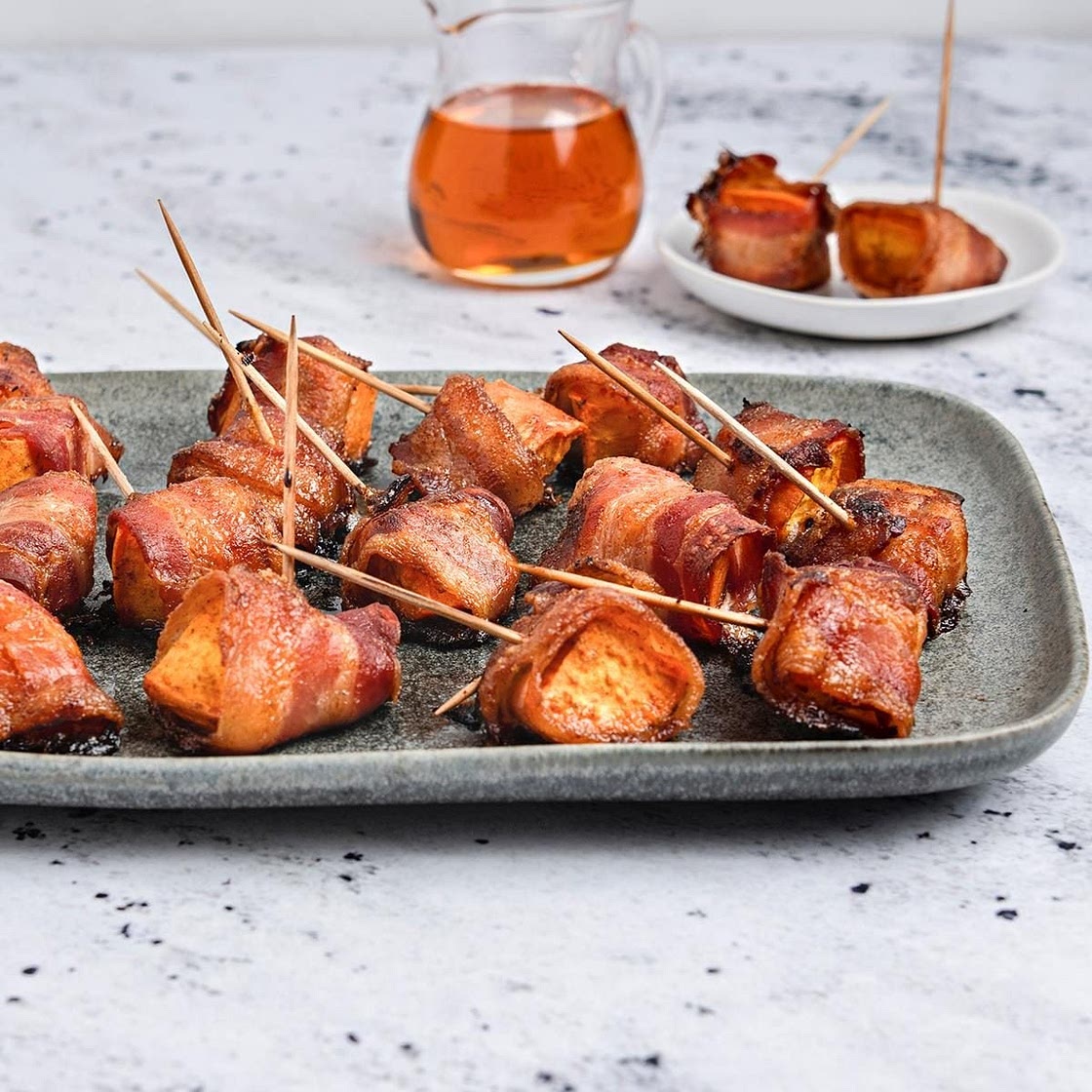 Bacon-Wrapped Sweet Potato Bites