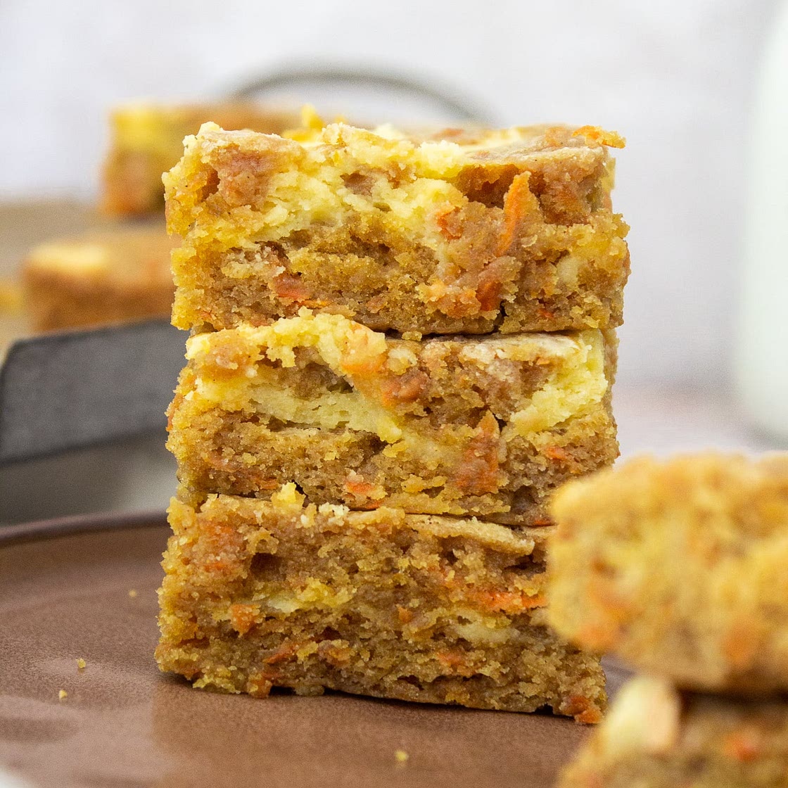 Carrot Cake Cheesecake Bars