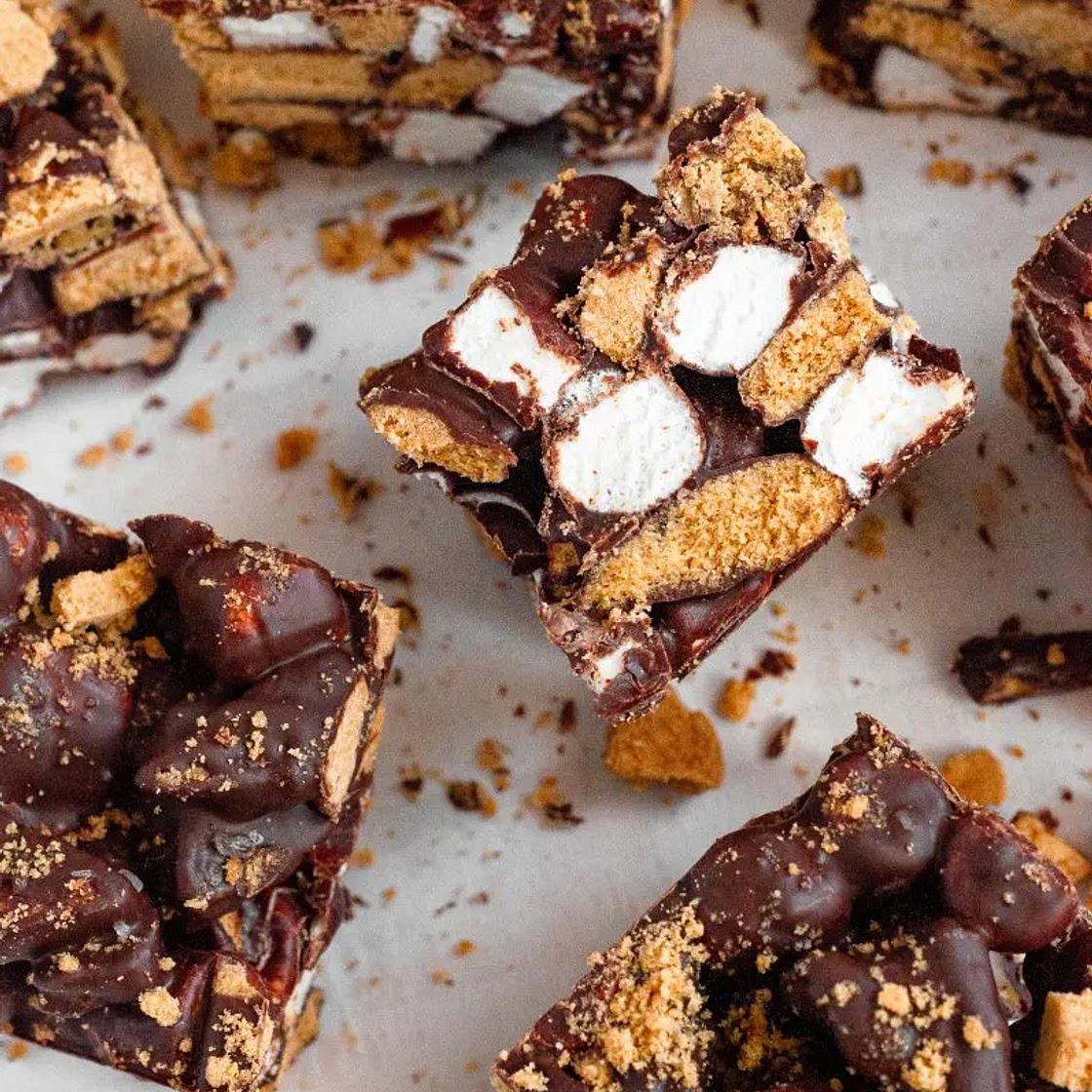 No-Bake S'Mores Bars (Gluten-Free & Vegan)