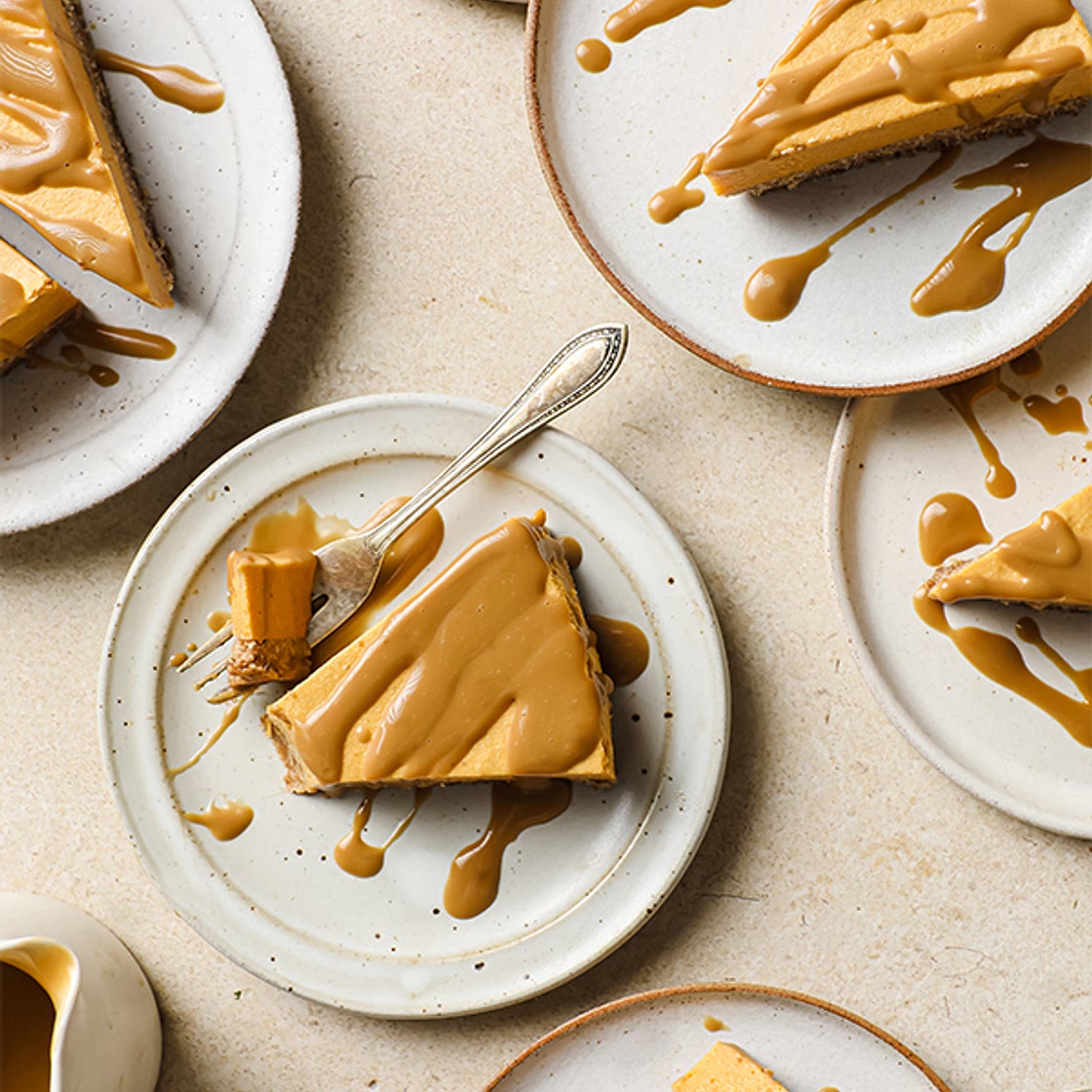 Salted Caramel Pumpkin Cheesecake