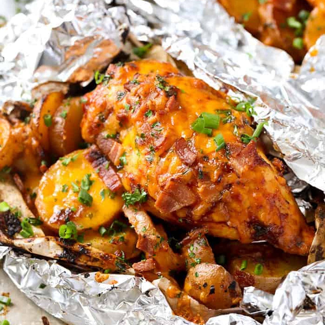 Barbecue Chicken Foil Packets