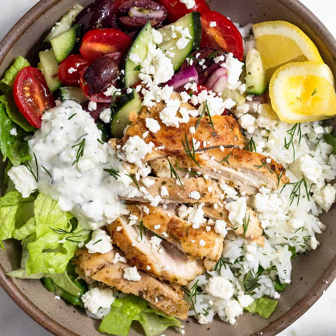 Greek Chicken Bowls