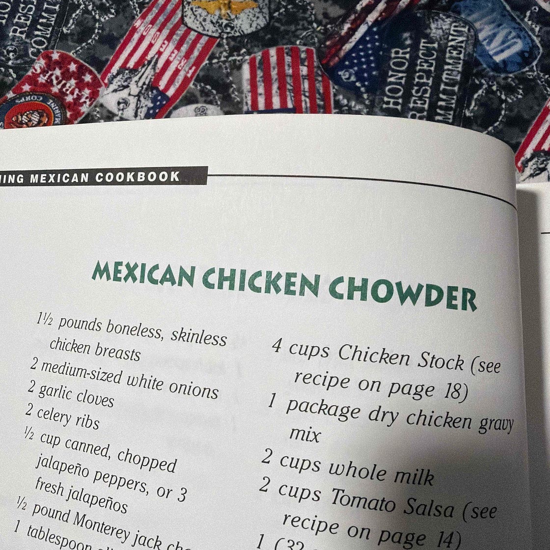 Mexican chicken chowder