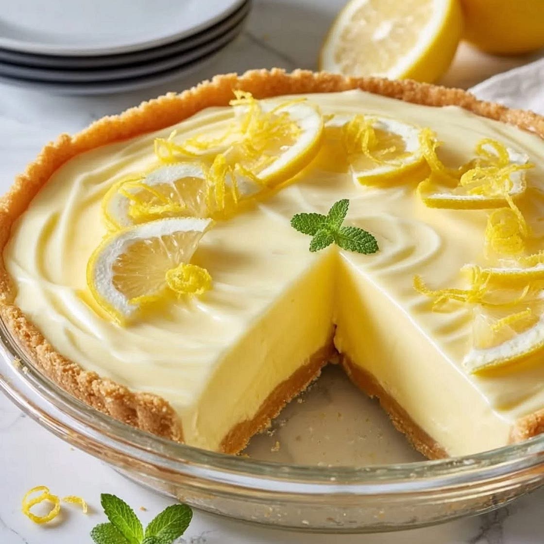 Lemon cheesecake