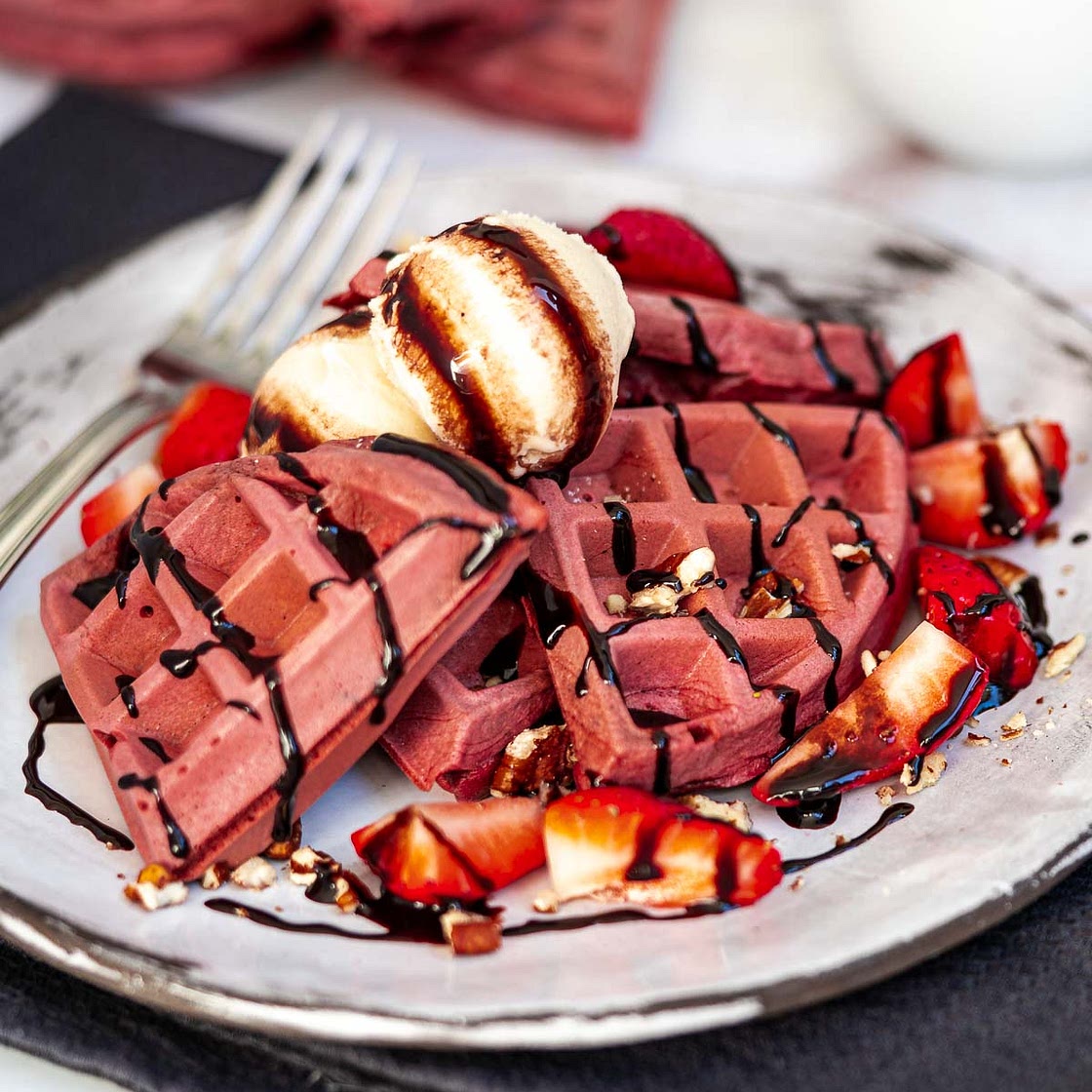 Red Velvet Waffles (Dairy-free)