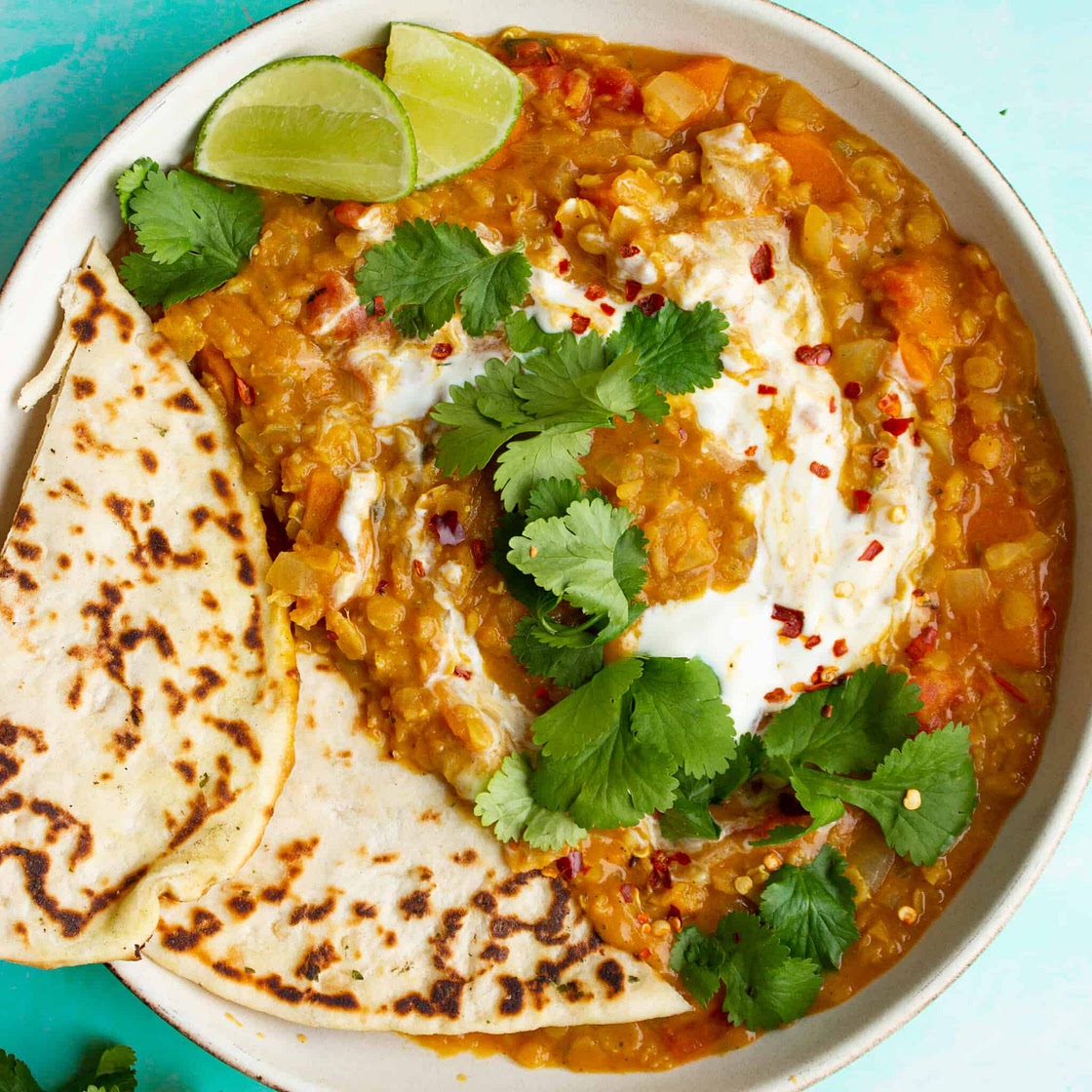 Easy Red Lentil Dahl with Coconut Milk