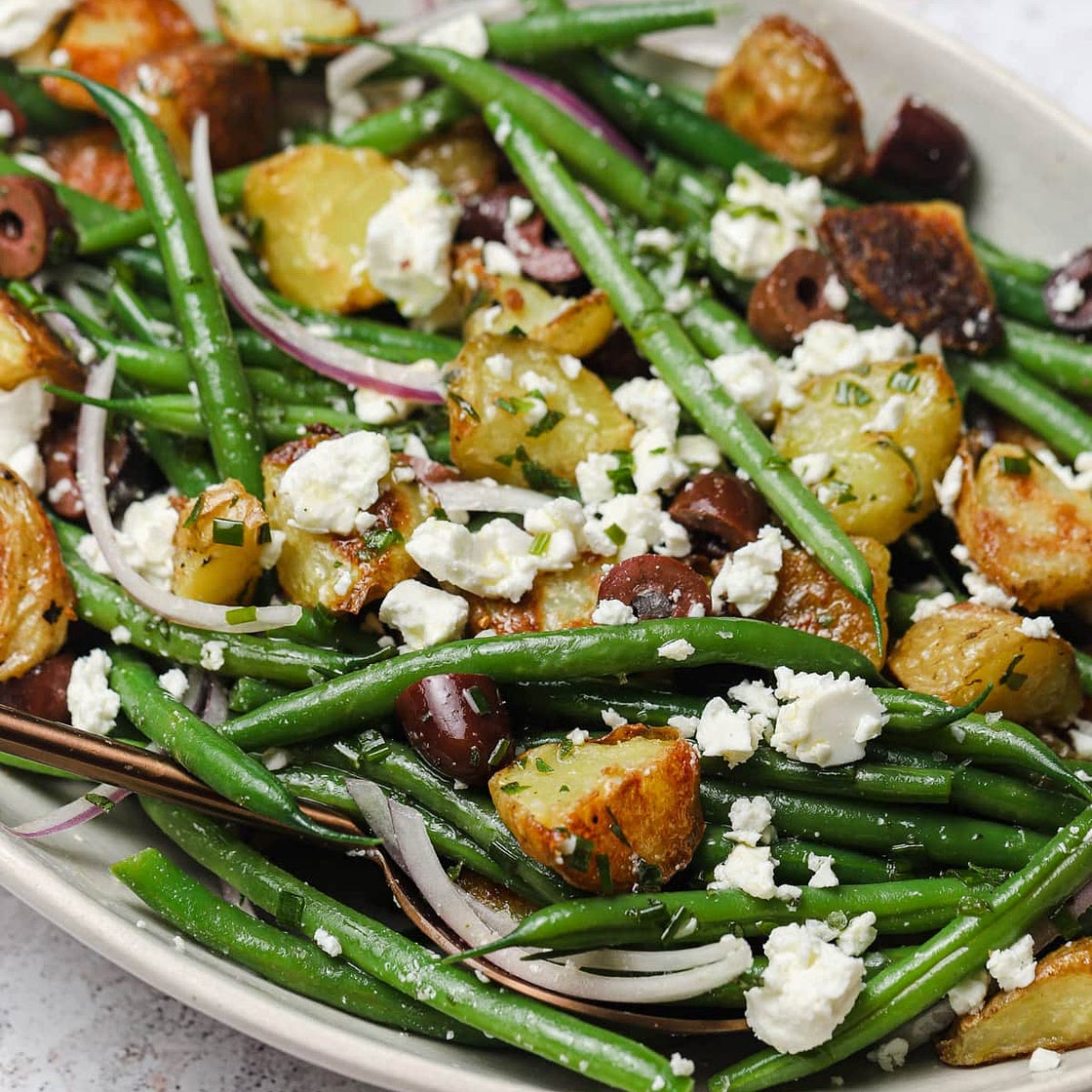 Warm Green Bean Salad with Crispy Potatoes