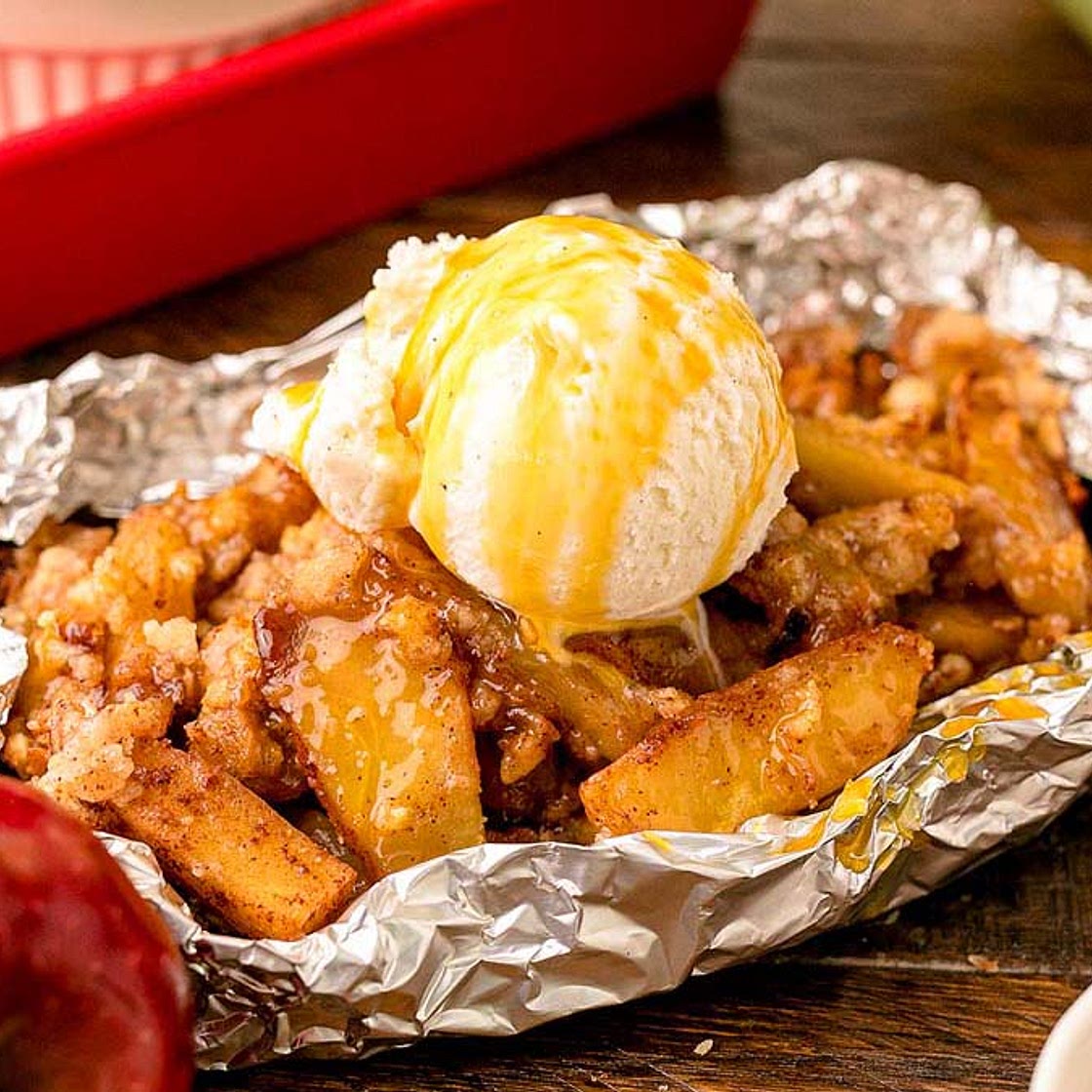 Campfire Apple Crisp
