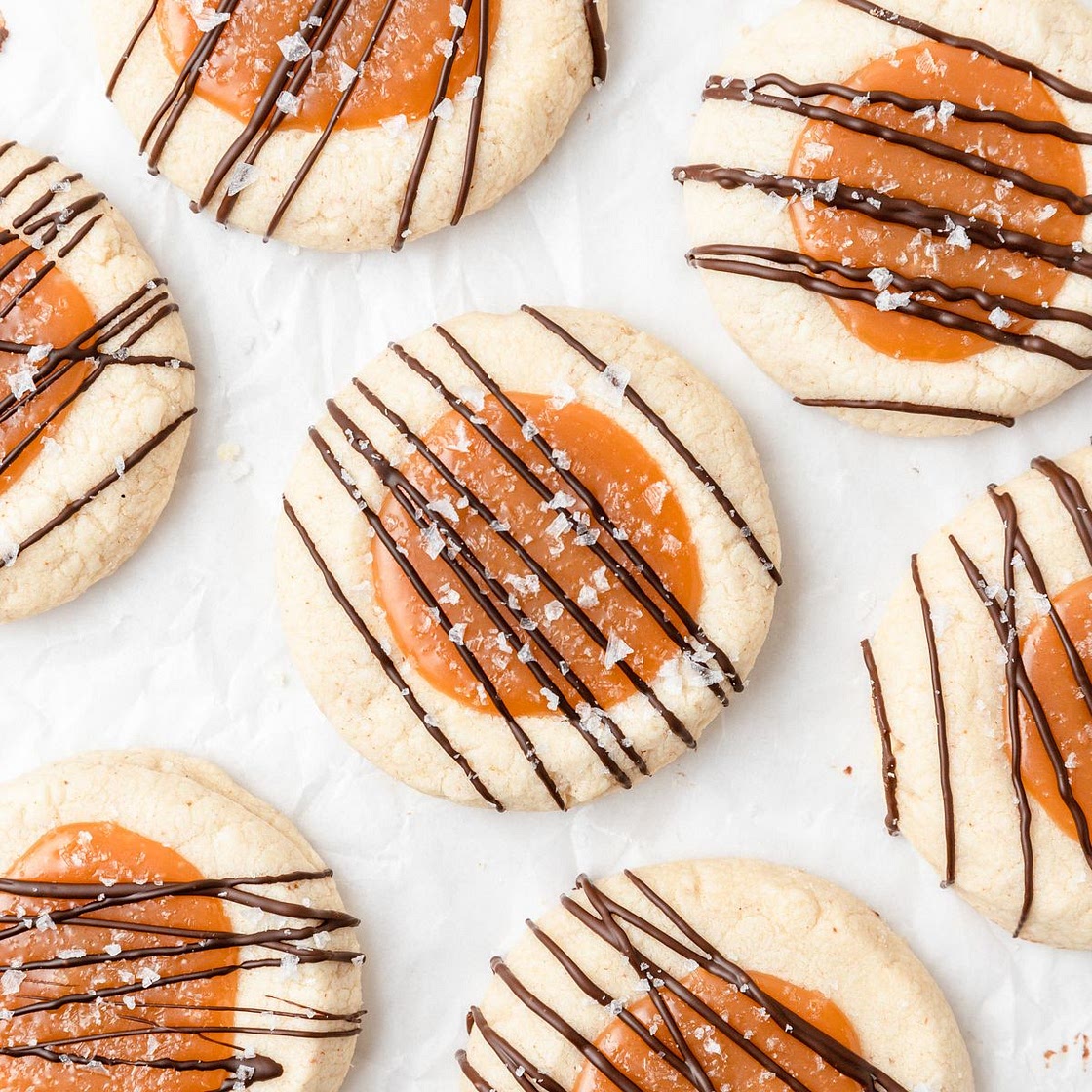 Caramel Thumbprint Cookies