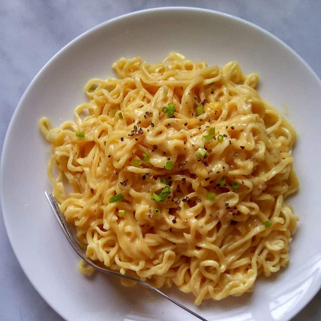 Cheesy Ramen Noodles