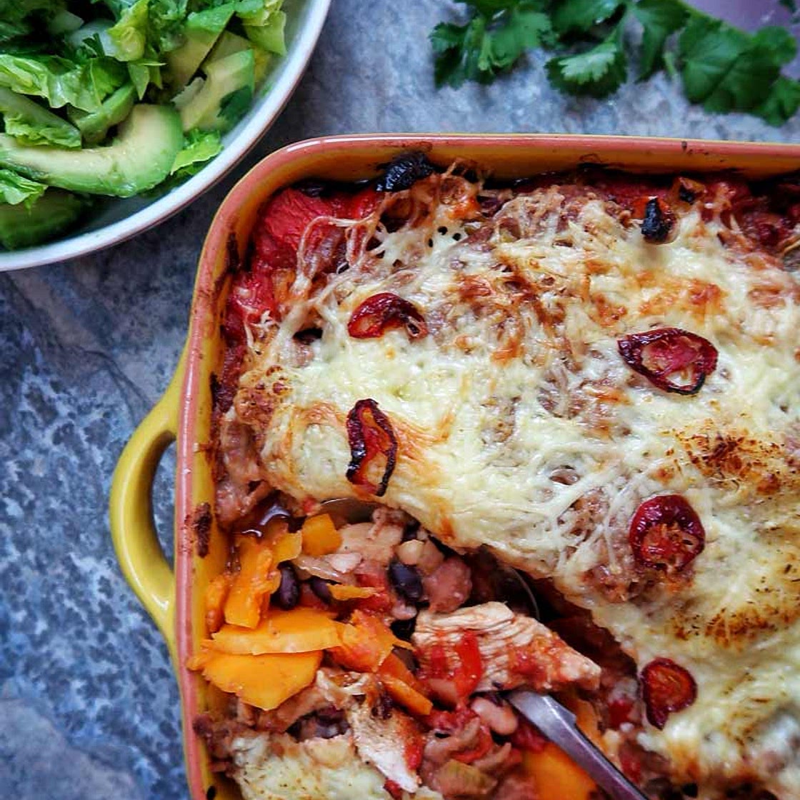 Mexican lasagne