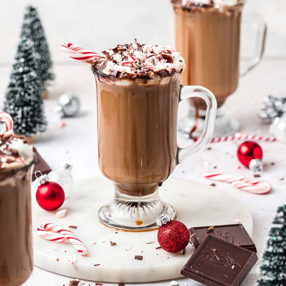 Homemade Peppermint Mocha Latte