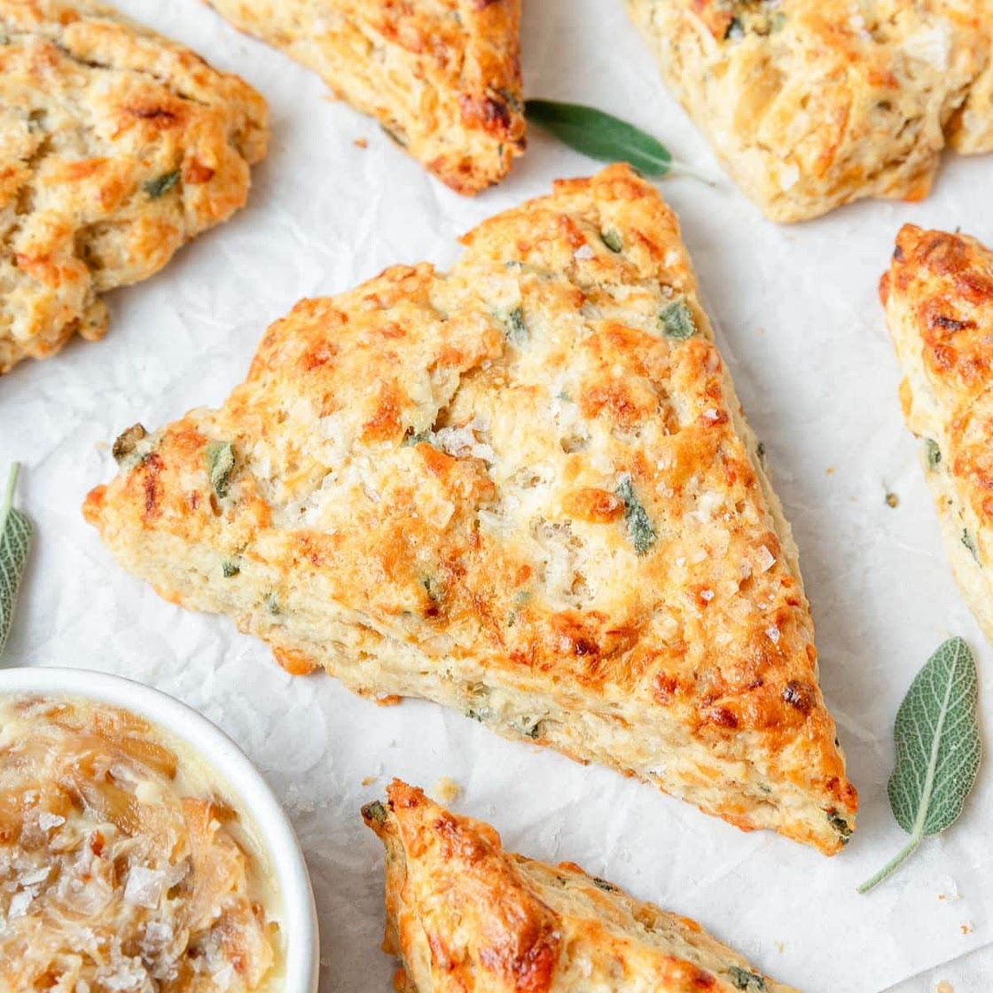 Caramelized Onion & Gruyere Scones
