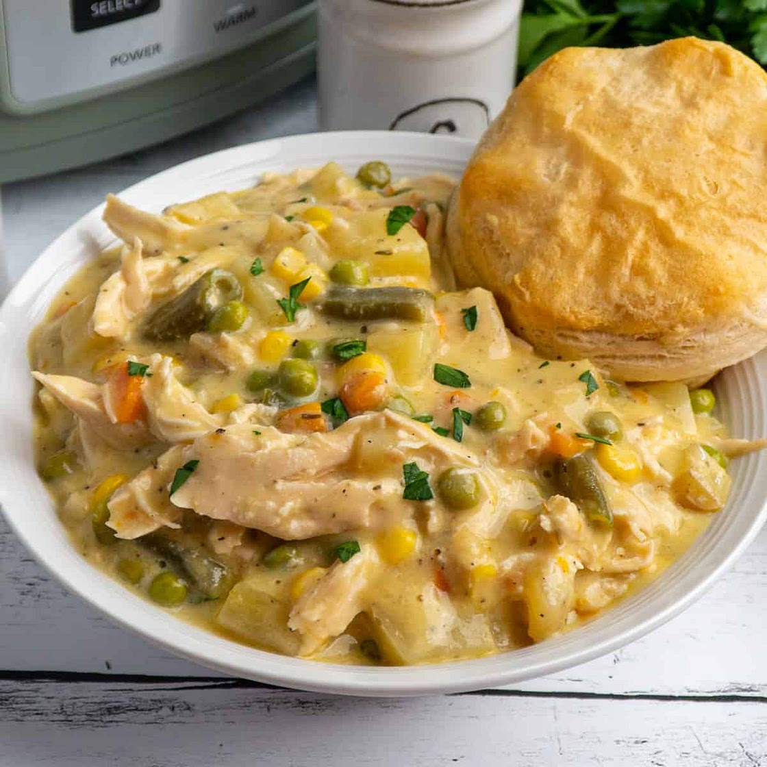Slow Cooker Chicken Pot Pie