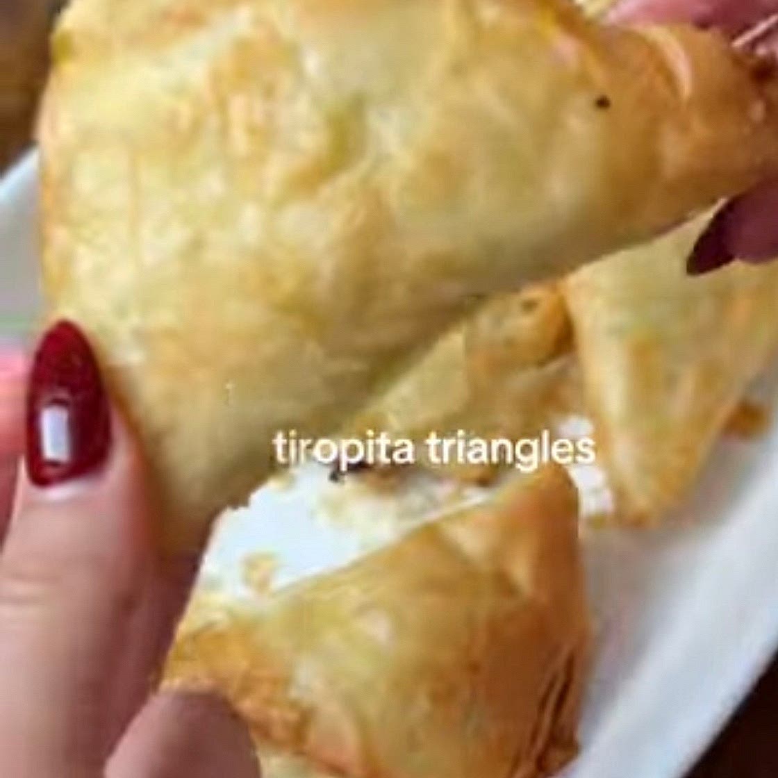 Tiropita triangles 
