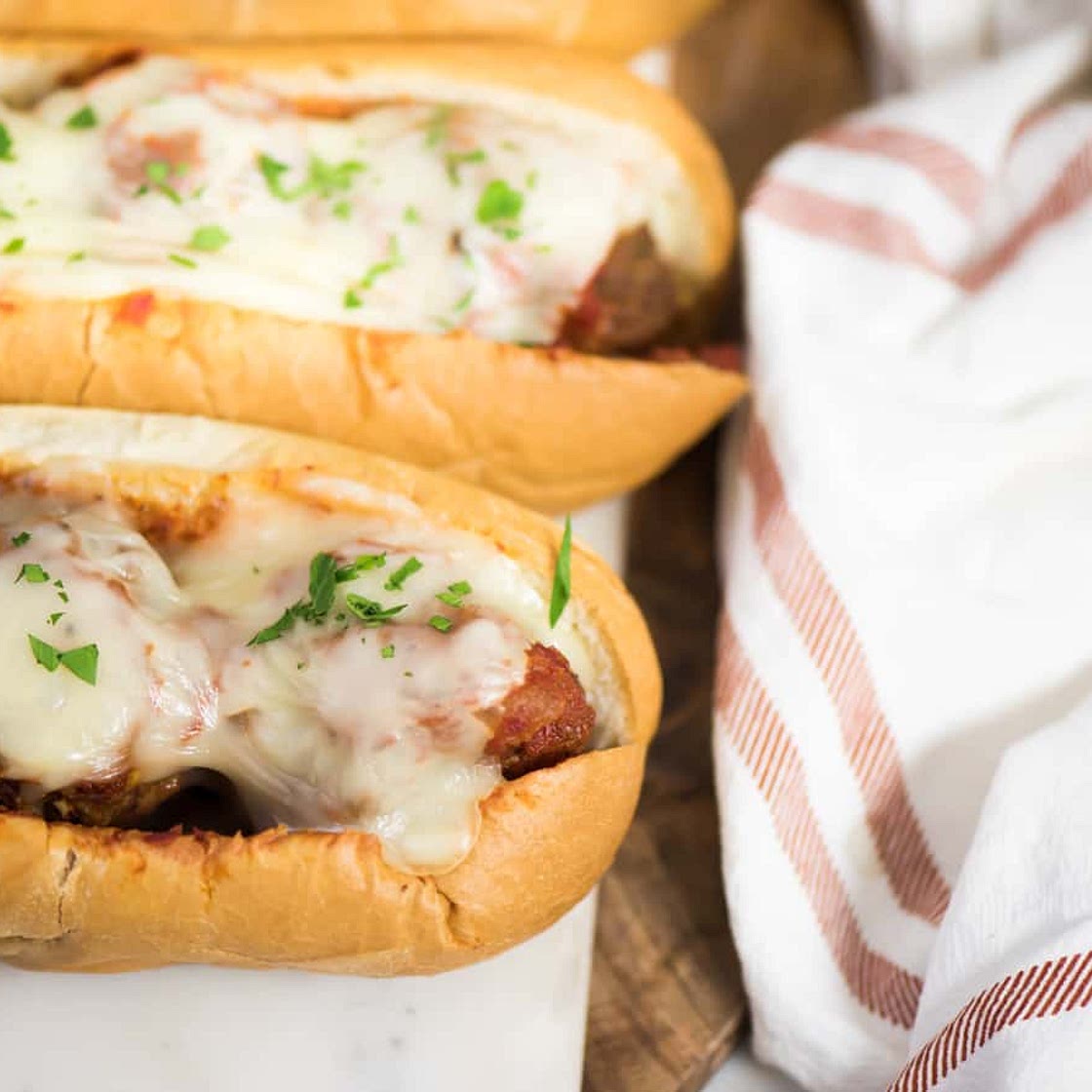 Crock Pot Meatball Sandwiches