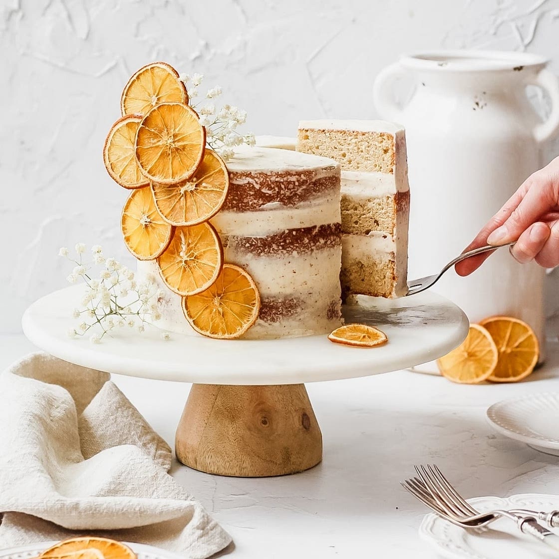 Brown Butter Orange Cardamom Layer Cake