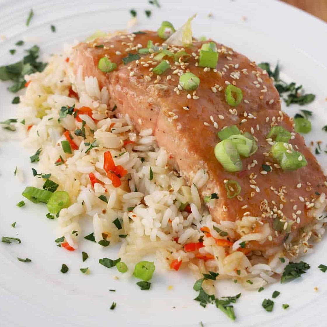 Mango Bourbon Salmon