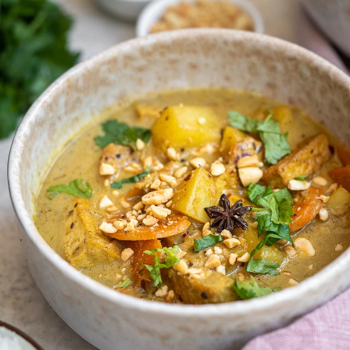 Vegan Massaman Curry with Tofu