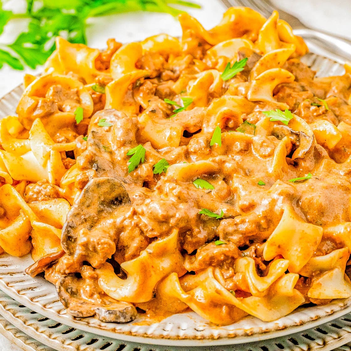 30-Minute Ground Beef Stroganoff