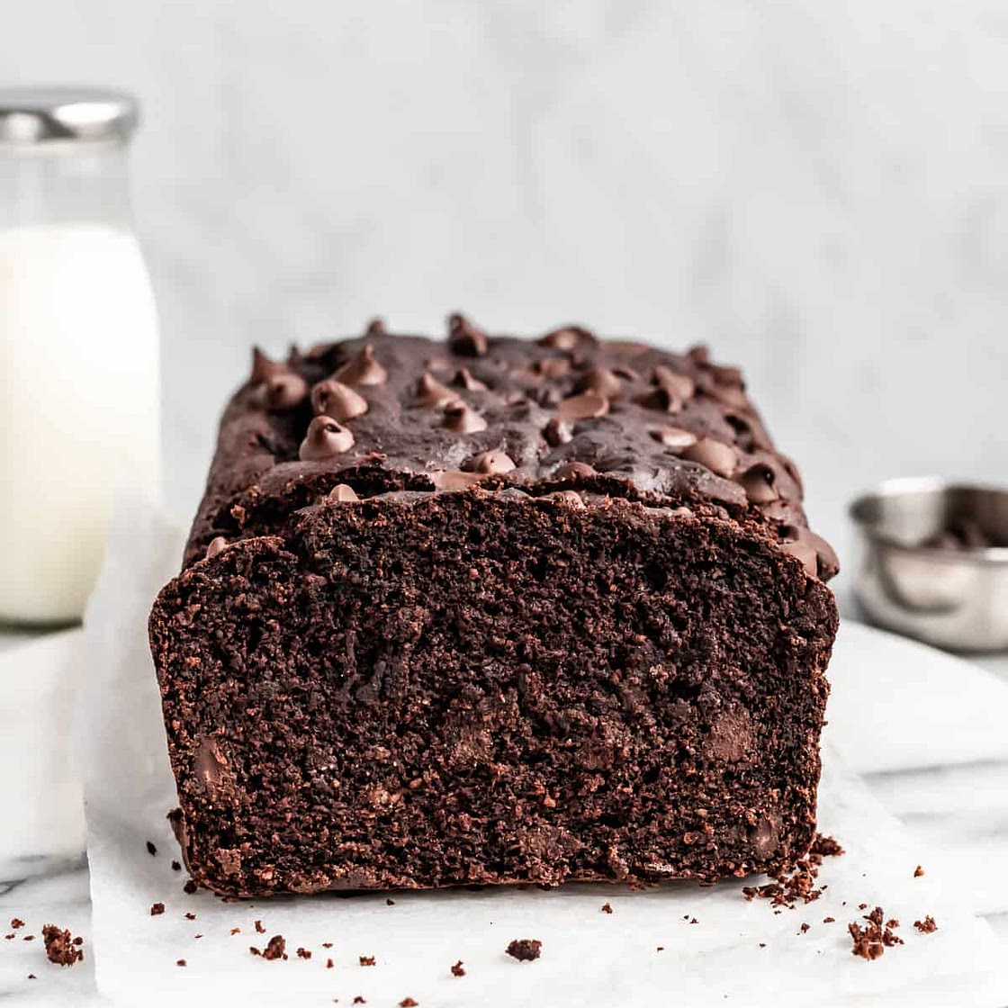 Moist and Rich Healthy Chocolate Banana Bread