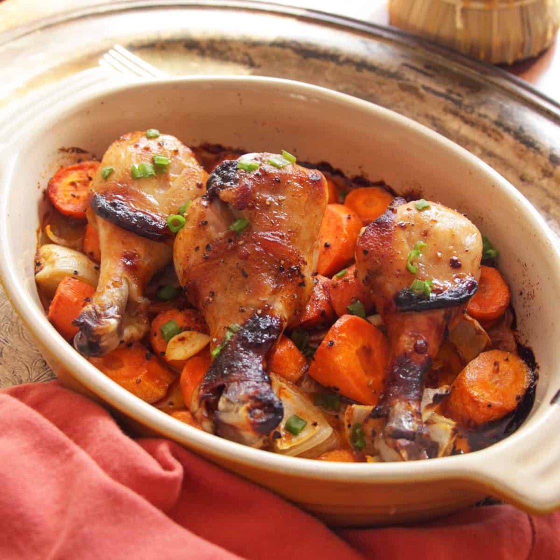 Baked Chicken Legs For One