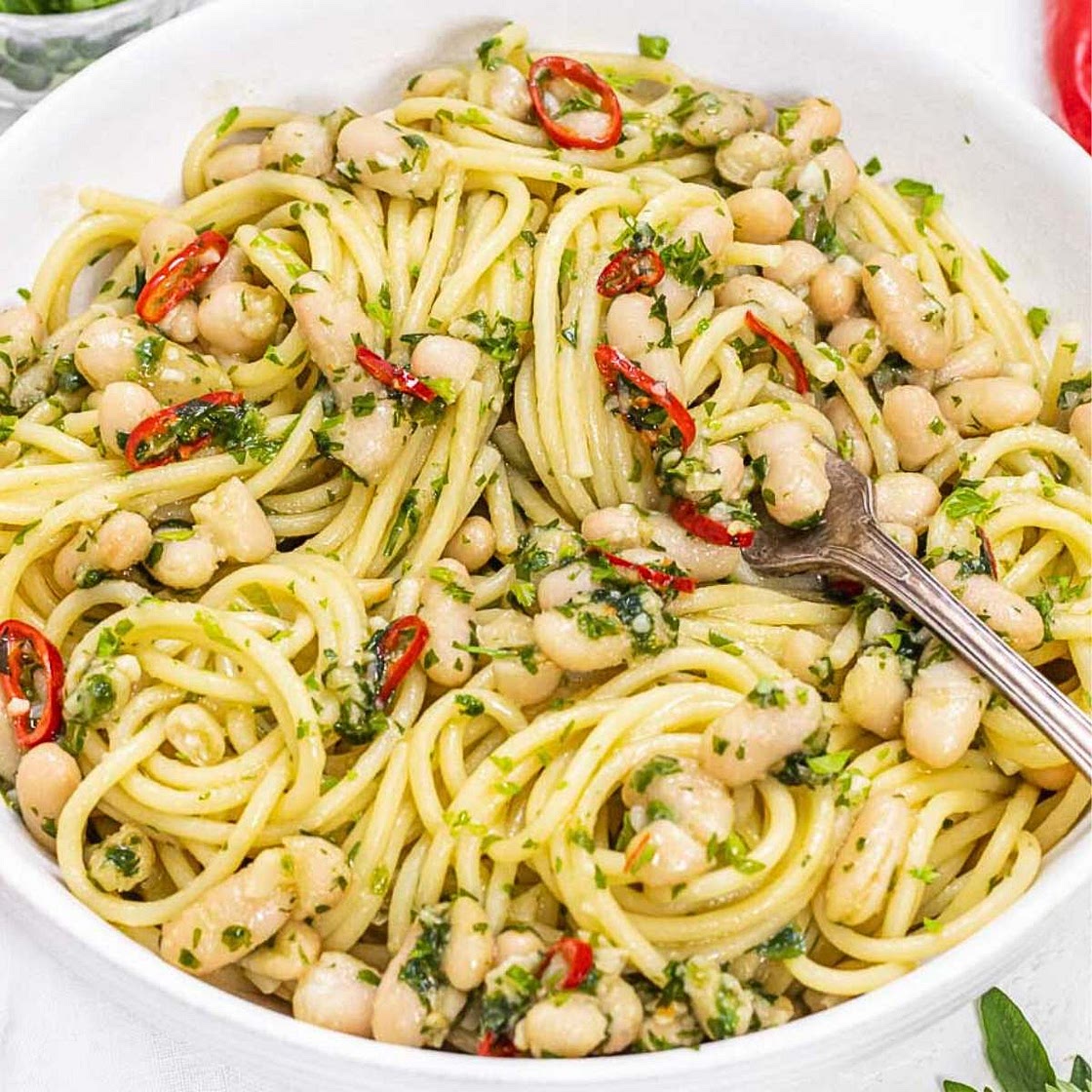 White bean aglio olio