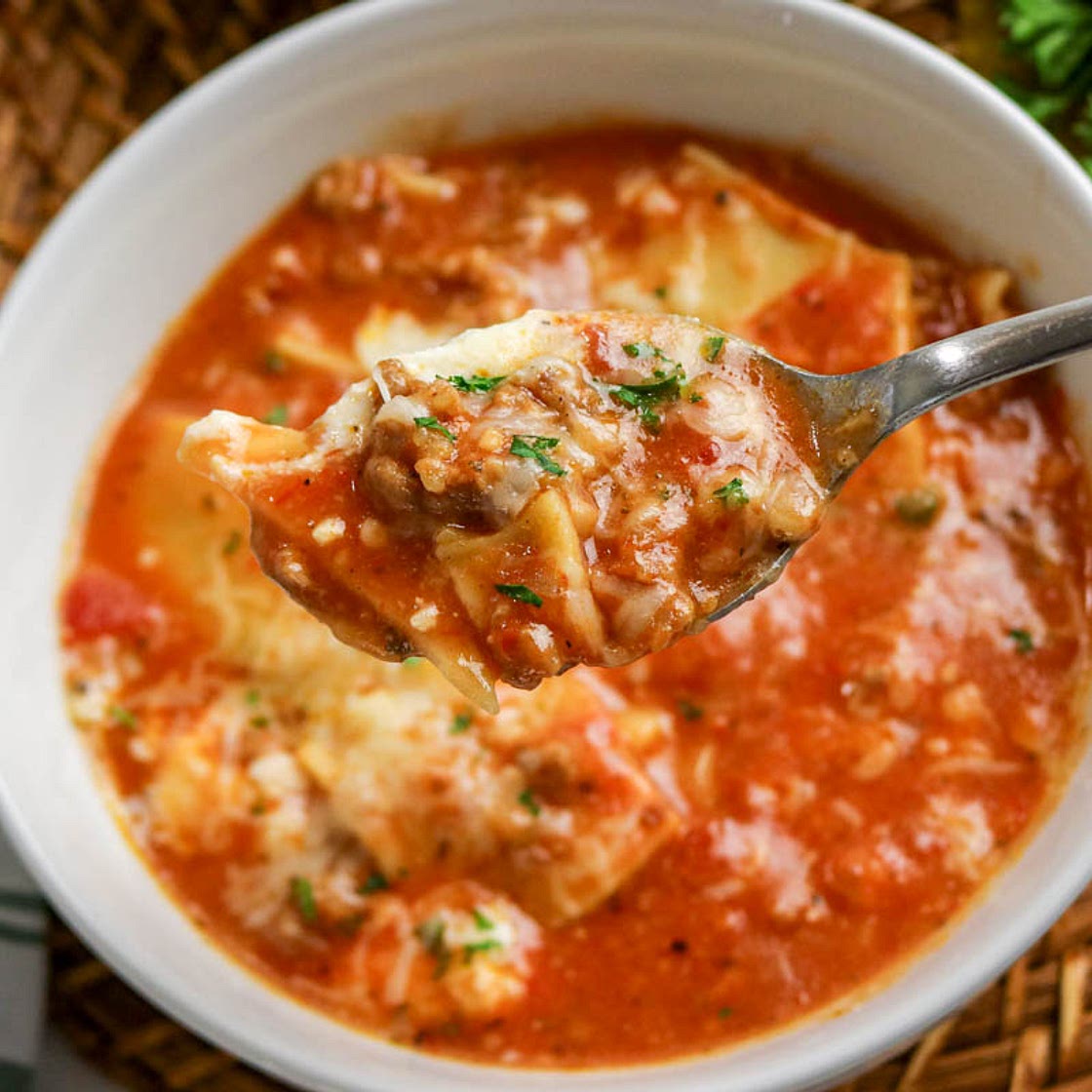 Homemade Lasagna Soup Recipe
