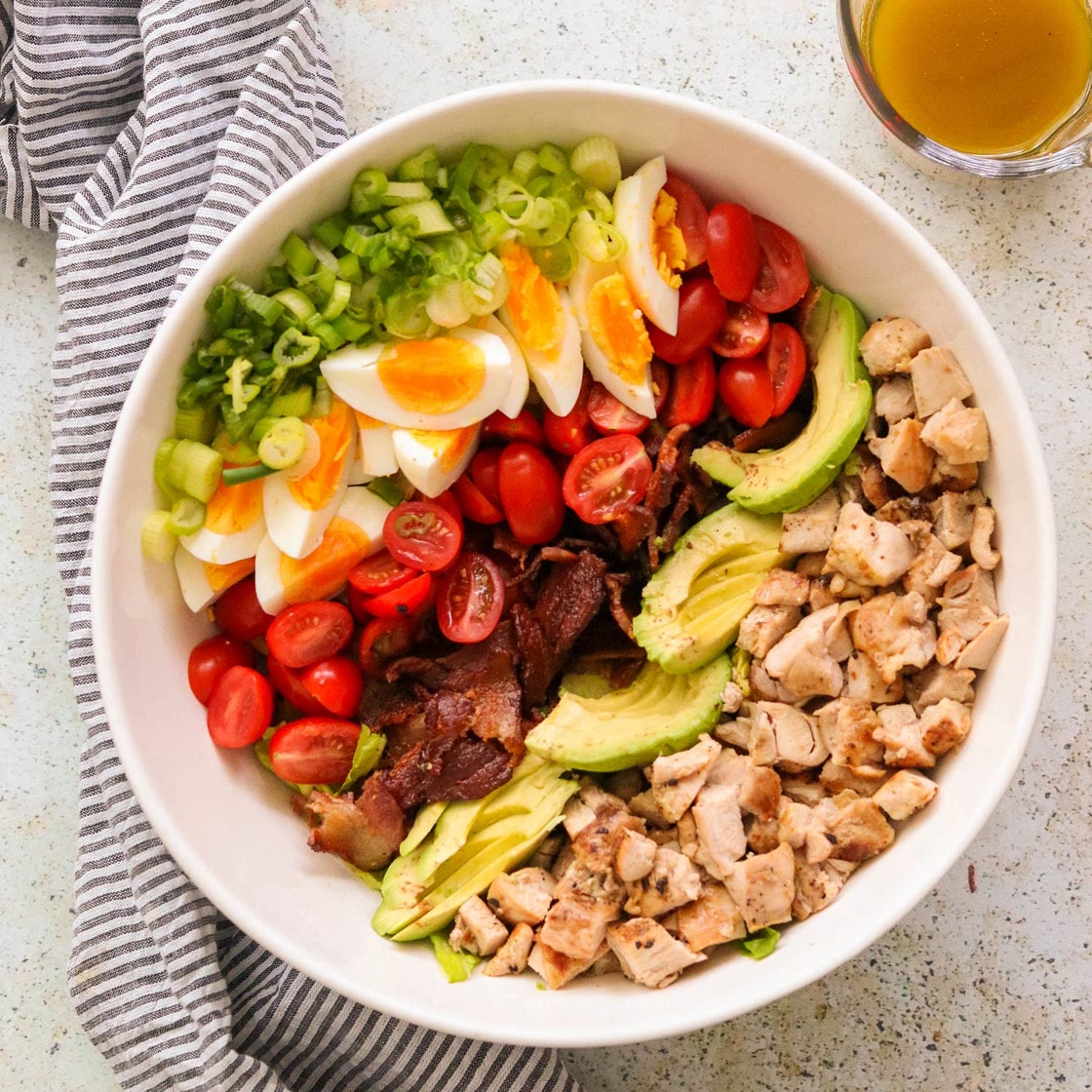 Whole30 Cobb Salad (Paleo, Keto)
