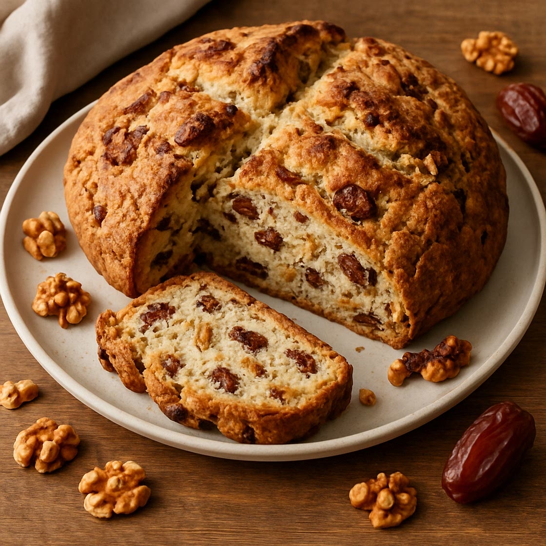 Walnut and Date Soda Bread