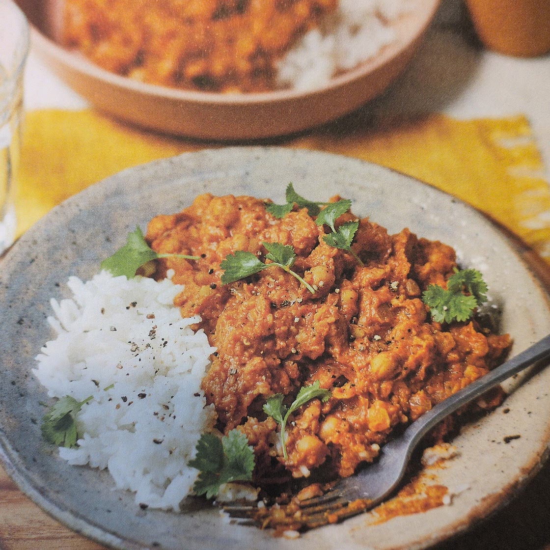 Chickpea & butternut squash dhal