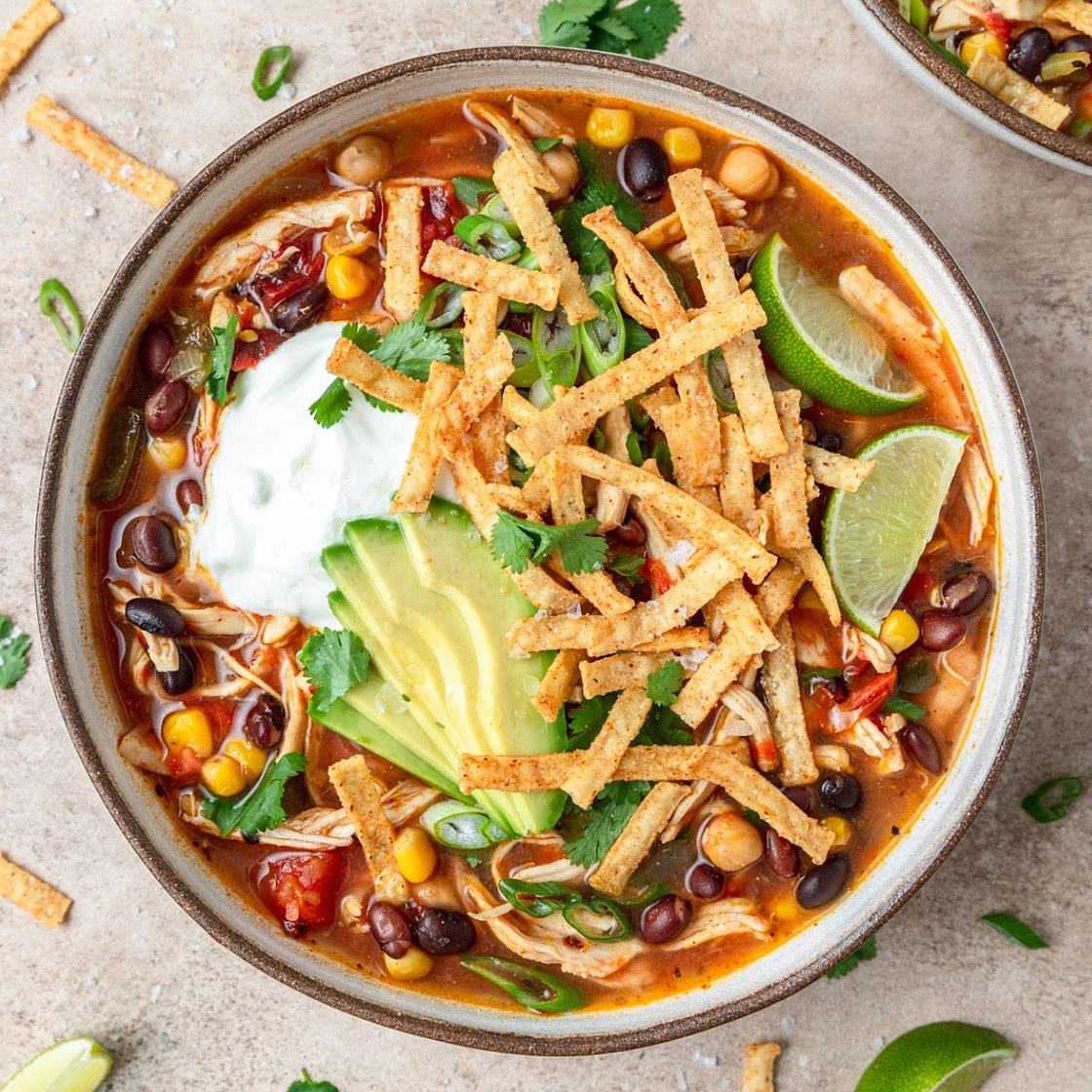 Slow Cooker Chicken Tortilla Soup