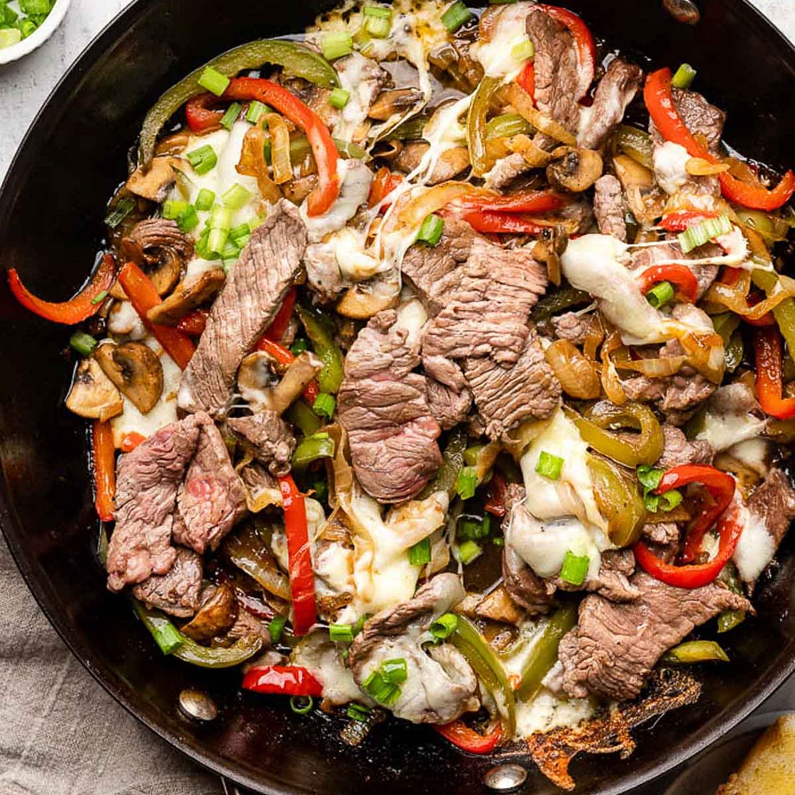 Philly Cheesesteak Skillet
