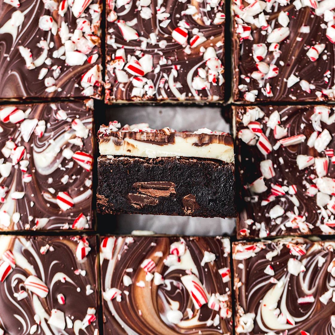 Peppermint Bark Brownies