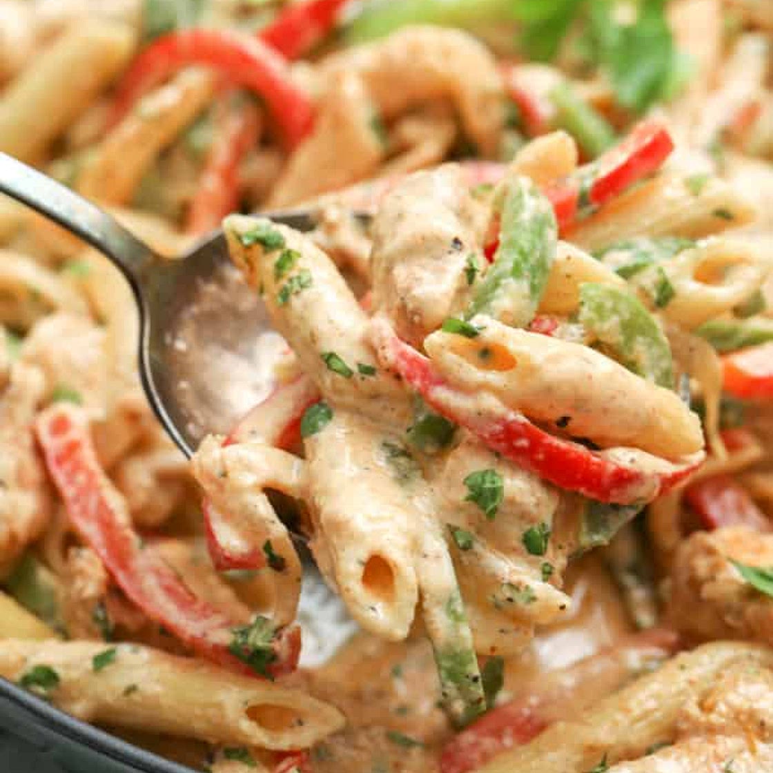 Creamy Chicken Fajita Pasta